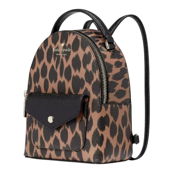 Kate Spade Shcuyler Mini Backpack Leopard / Cheetah Print - Picture 1 of 9